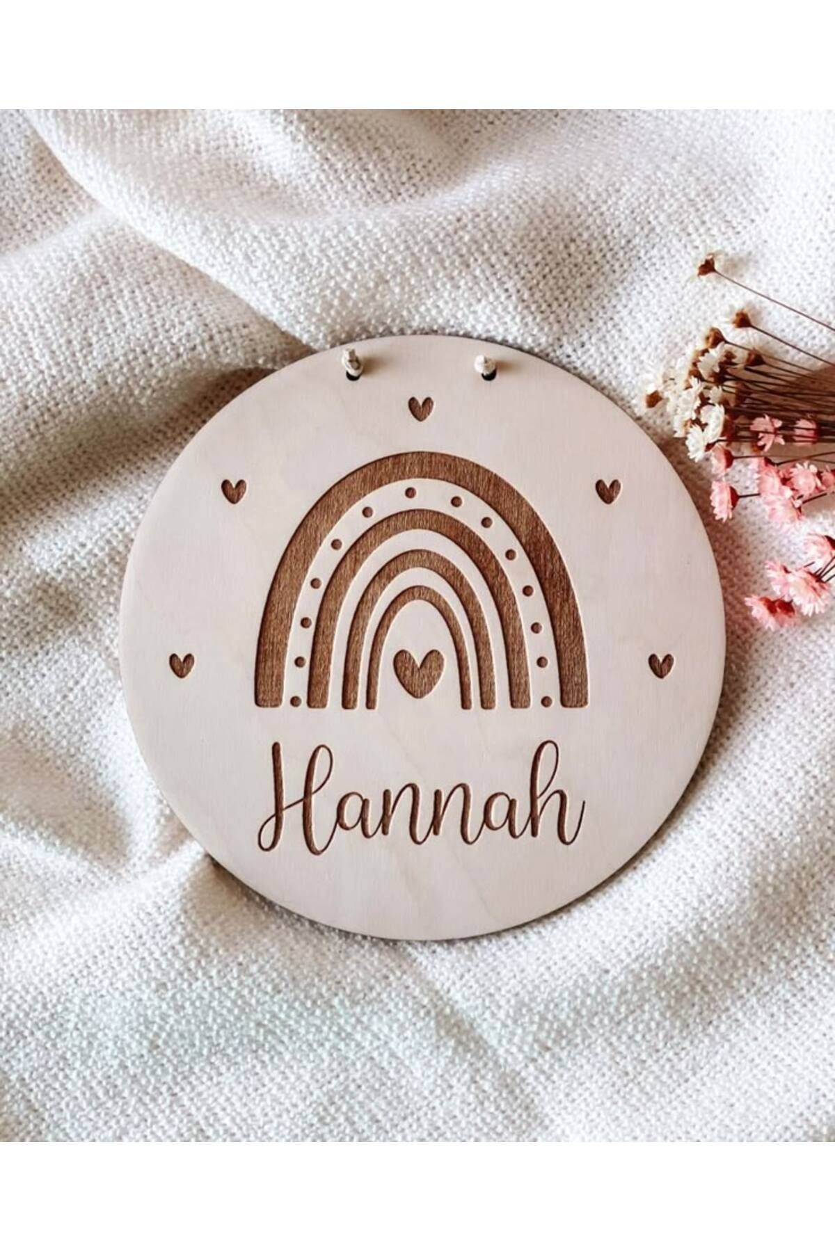 Desenli Isimli Pano Kişiye Özel Bebekler Için Isimlik