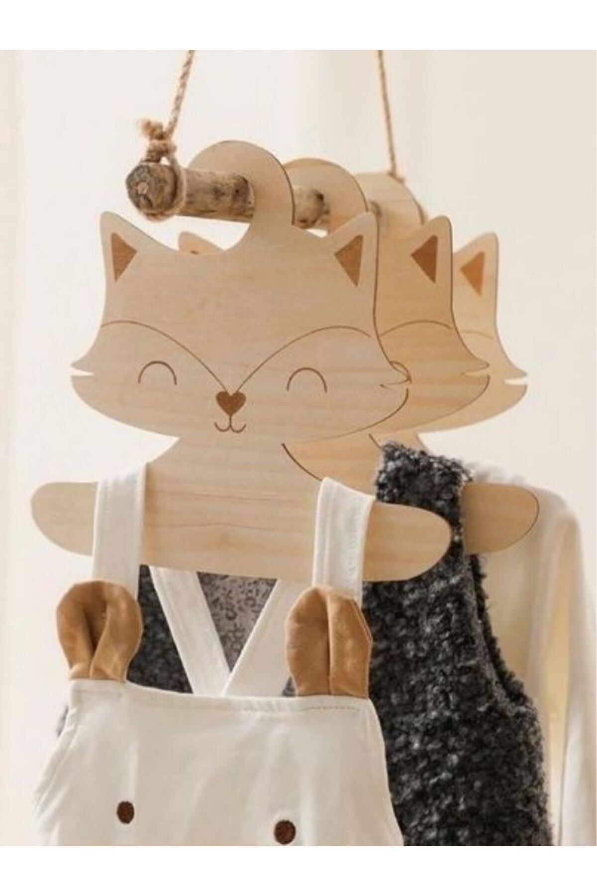 Bebek Elbise Askısı Bebek Kıyafet Askısı 4 Lü Set