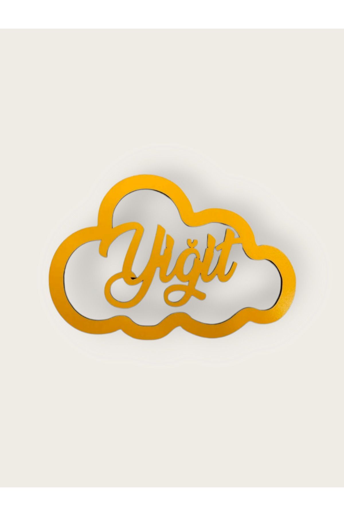 Kapı Süsü Isimli Bulut Kasnak,makrome Bulut,makrome Isimlik 30x20 Cm