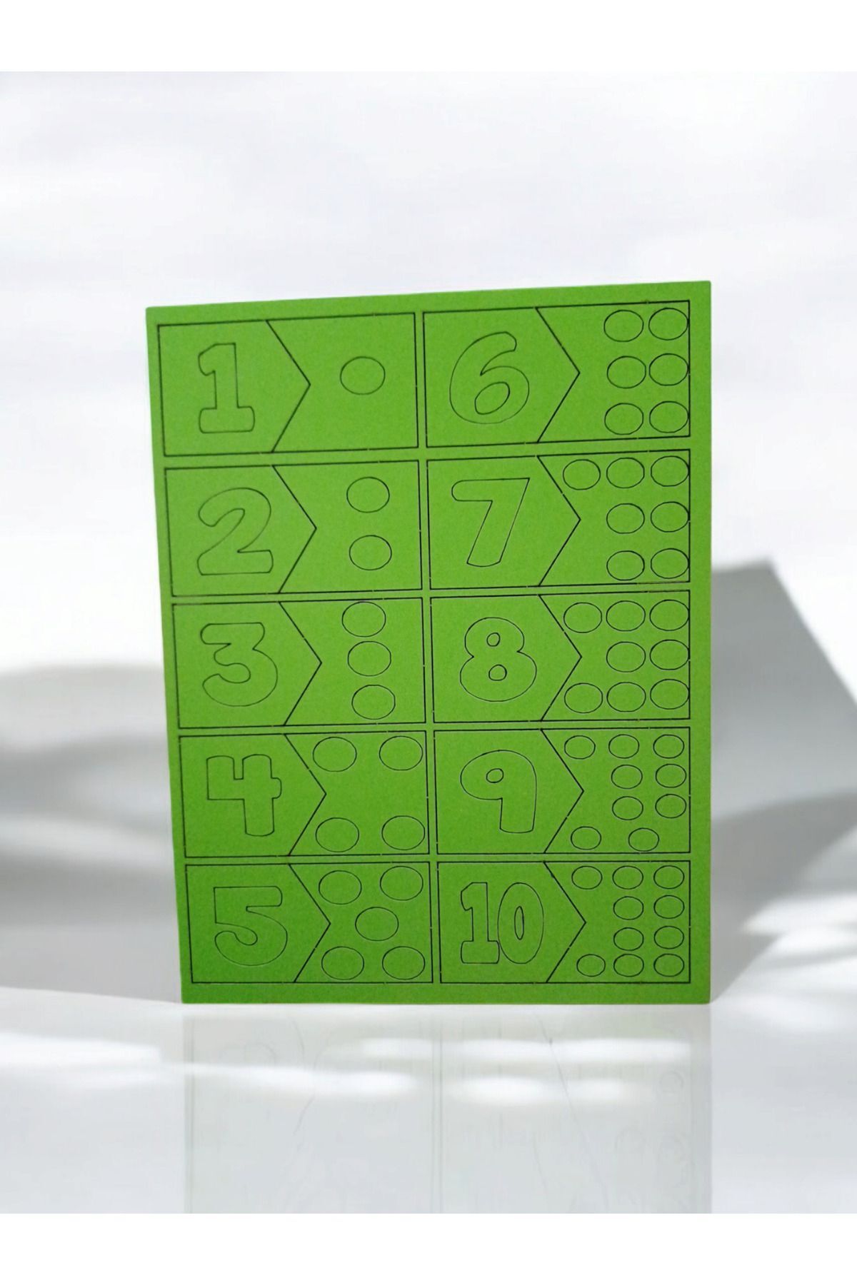 Ahşap Sayılar Puzzle Seti