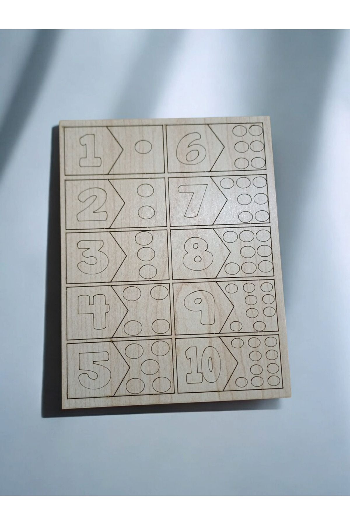 Ahşap Sayılar Puzzle Seti