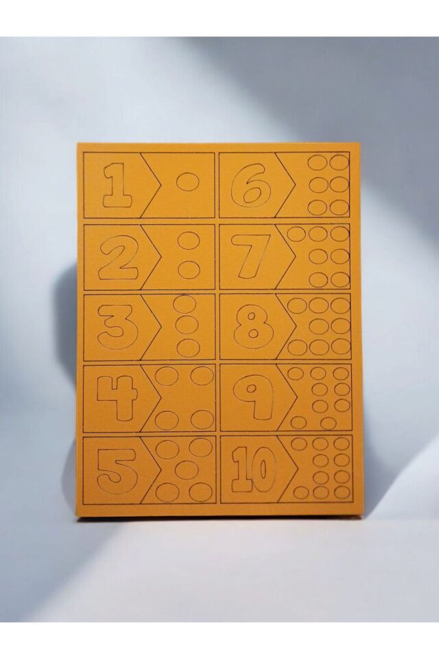 Ahşap Sayılar Puzzle Seti