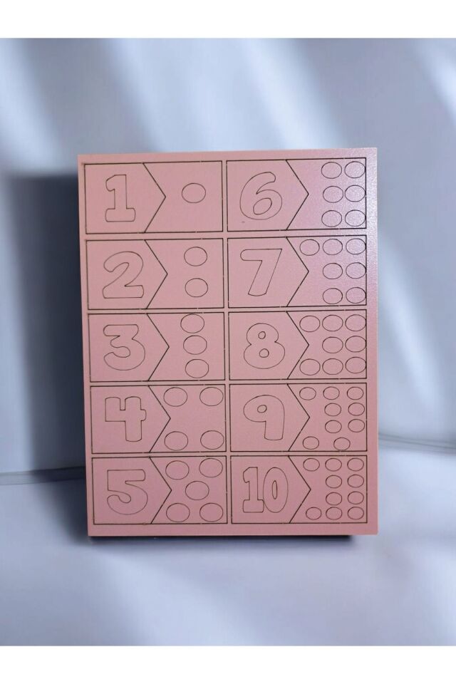 Ahşap Sayılar Puzzle Seti