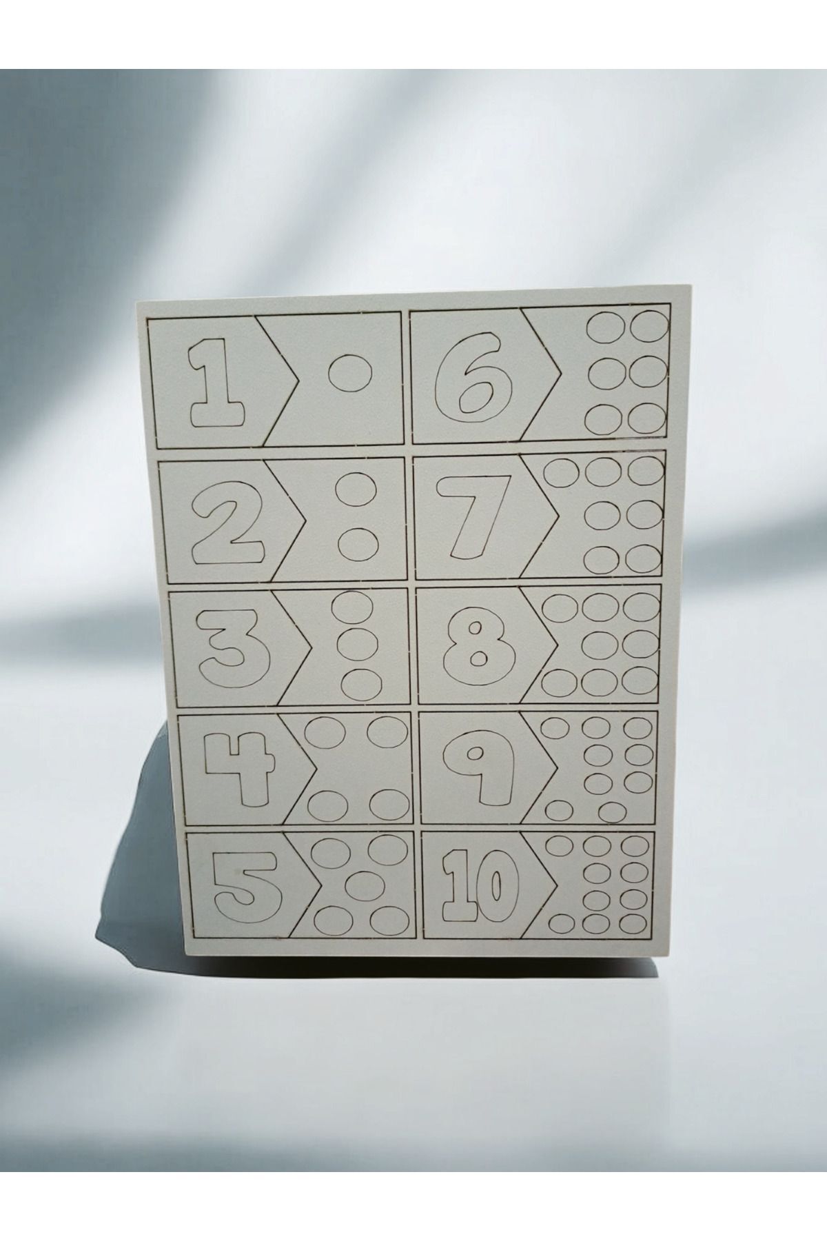 Ahşap Sayılar Puzzle Seti