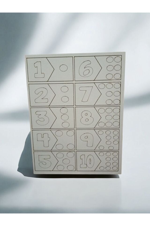 Ahşap Sayılar Puzzle Seti