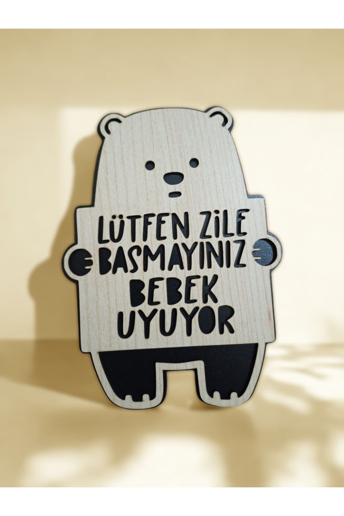 Bebeğim Uyuyor Zile Basmayın YazılıvKapı Süsü
