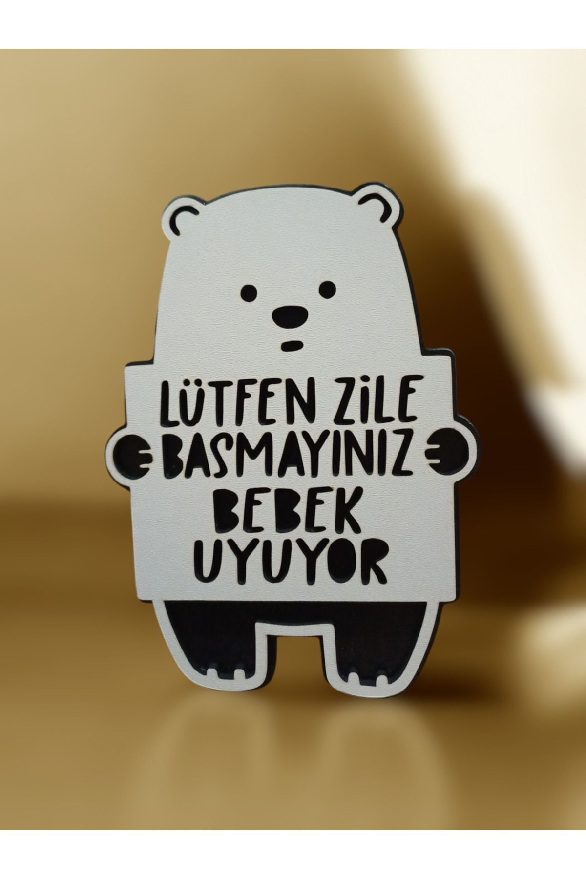 Bebeğim Uyuyor Zile Basmayın YazılıvKapı Süsü