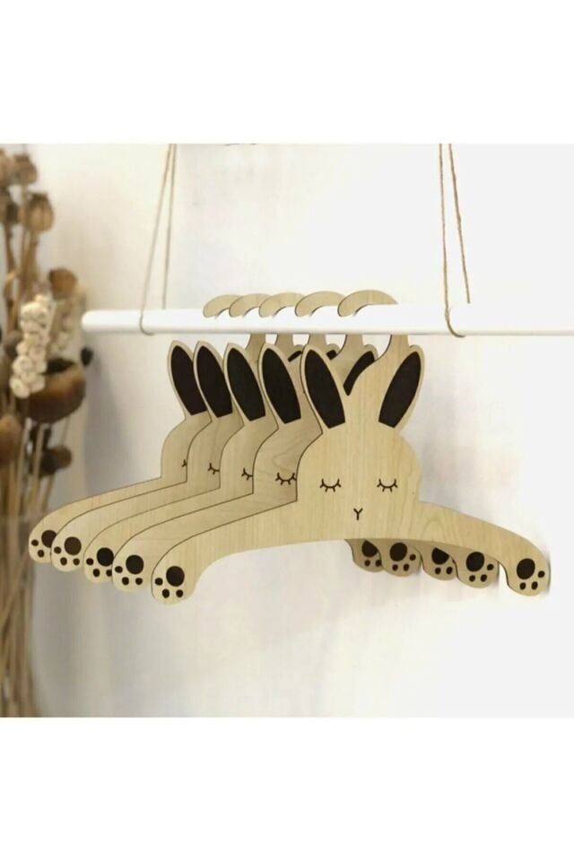 Bebek Elbise Askısı Bebek Kıyafet Askısı 6'lı Set