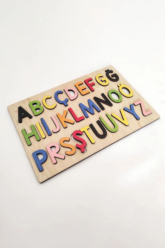 Ahşap Türkçe Harf Rakam Seti Bultak Puzzle
