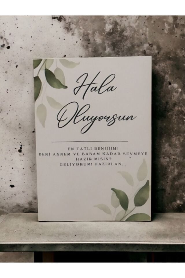 Hala Oluyorsun Müjde Anı Kartı 2 - Hamile Anı Kartı
