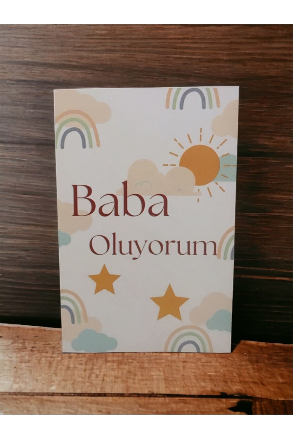 Baba Oluyorum Müjde Anı Kartı - Hamile Anı Kartı