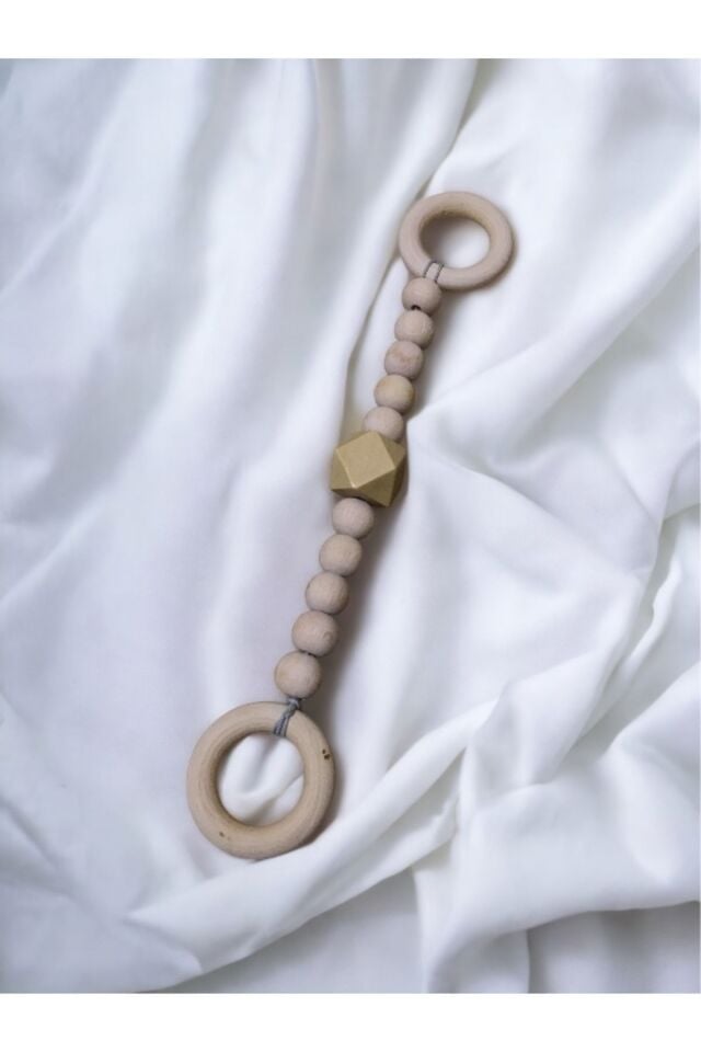 Doğal Ahşap Bebek Diş Kaşıyıcısı ( Doğal Ahşap )