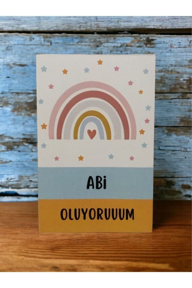 Abi Oluyorum Müjde Anı Kartı - Hamile Anı Kartı