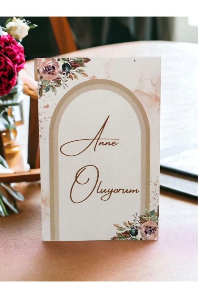 Anne Oluyorum Müjde Anı Kartı - Hamile Anı Kartı