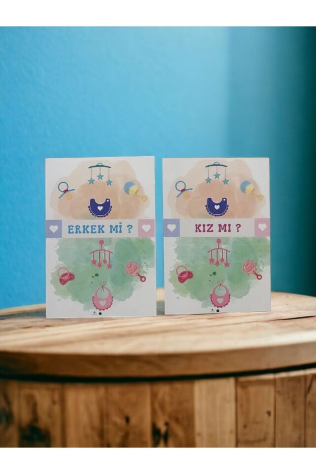 Kız Mı Erkek Mi Müjde Anı Kartı - Hamile Anı Kartı