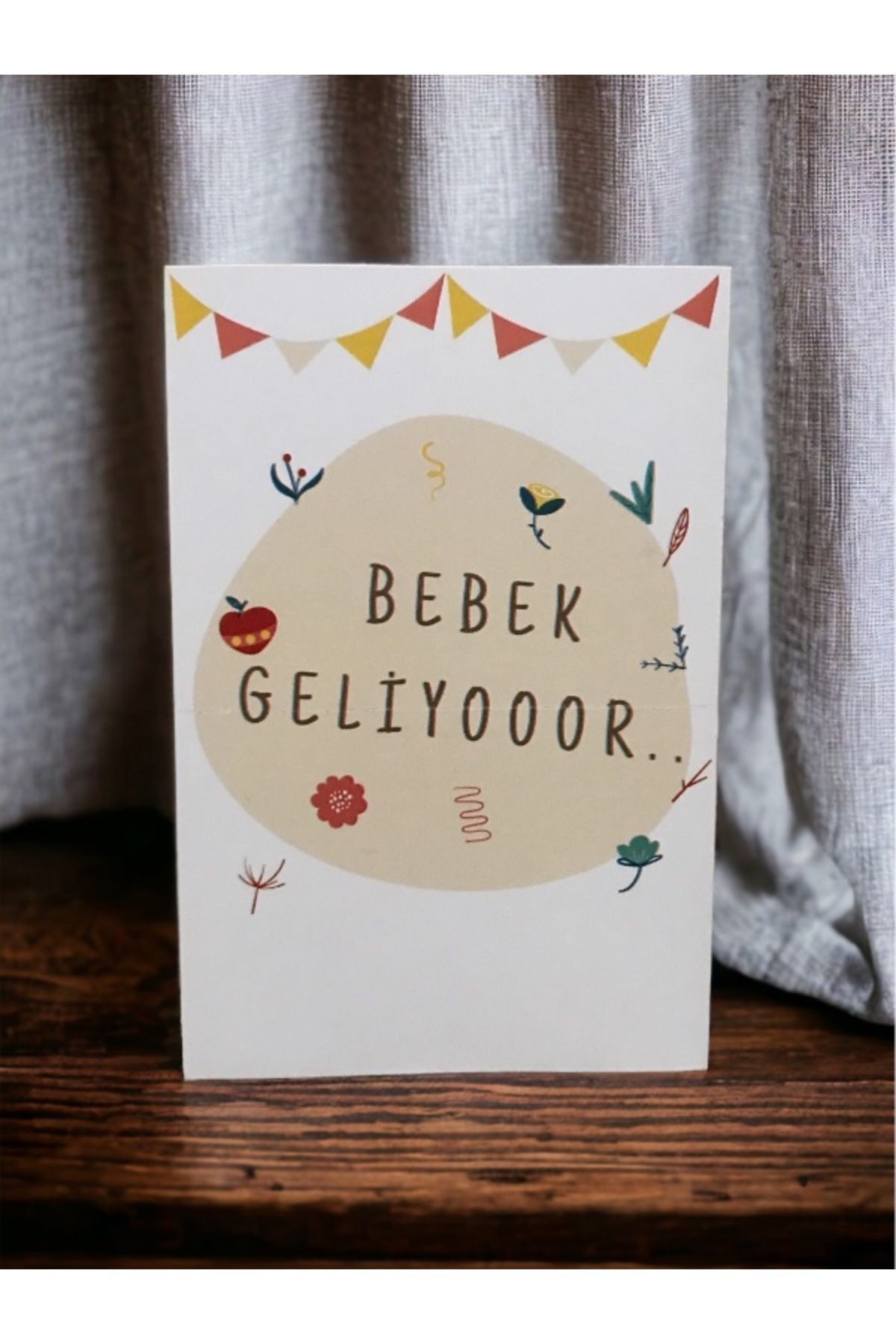 Bebek Geliyor Müjde Anı Kartı - Hamile Anı Kartı