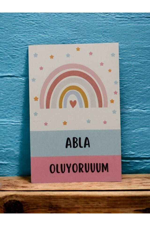 Abla Oluyorum Müjde Anı Kartı - Hamile Anı Kartı