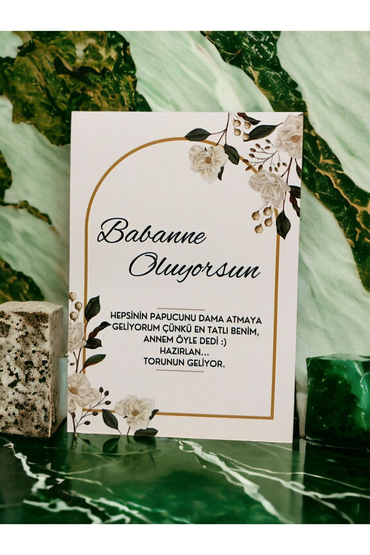 Babaanne Oluyorsun Müjde Anı Kartı - Hamile Anı Kartı