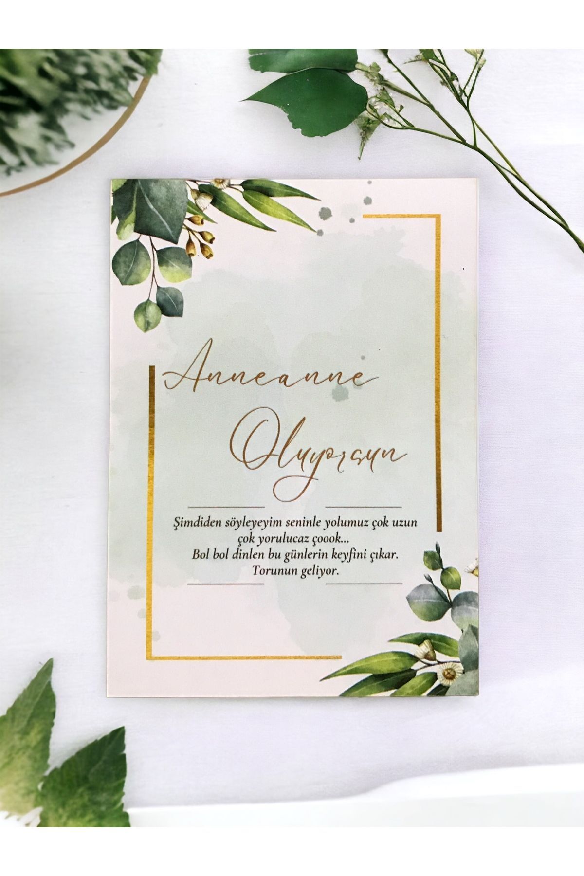 Anneanne Oluyorsun Müjde Anı Kartı - Hamile Anı Kartı