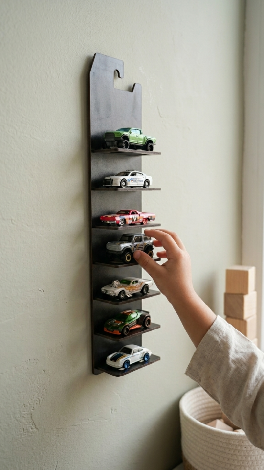 7'li Kule Araba Sergileme Standı – My Garage | Ahşap Koleksiyon Standı